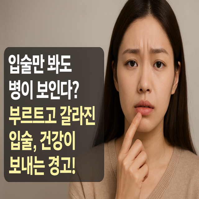 입술 상태만 봐도 건강 체크 할 수 있다