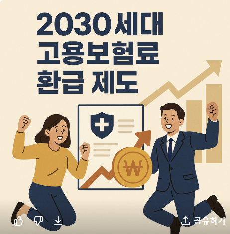 2030세대 고용보험료 환급 제도 알고 계셨나요? 관련 사진