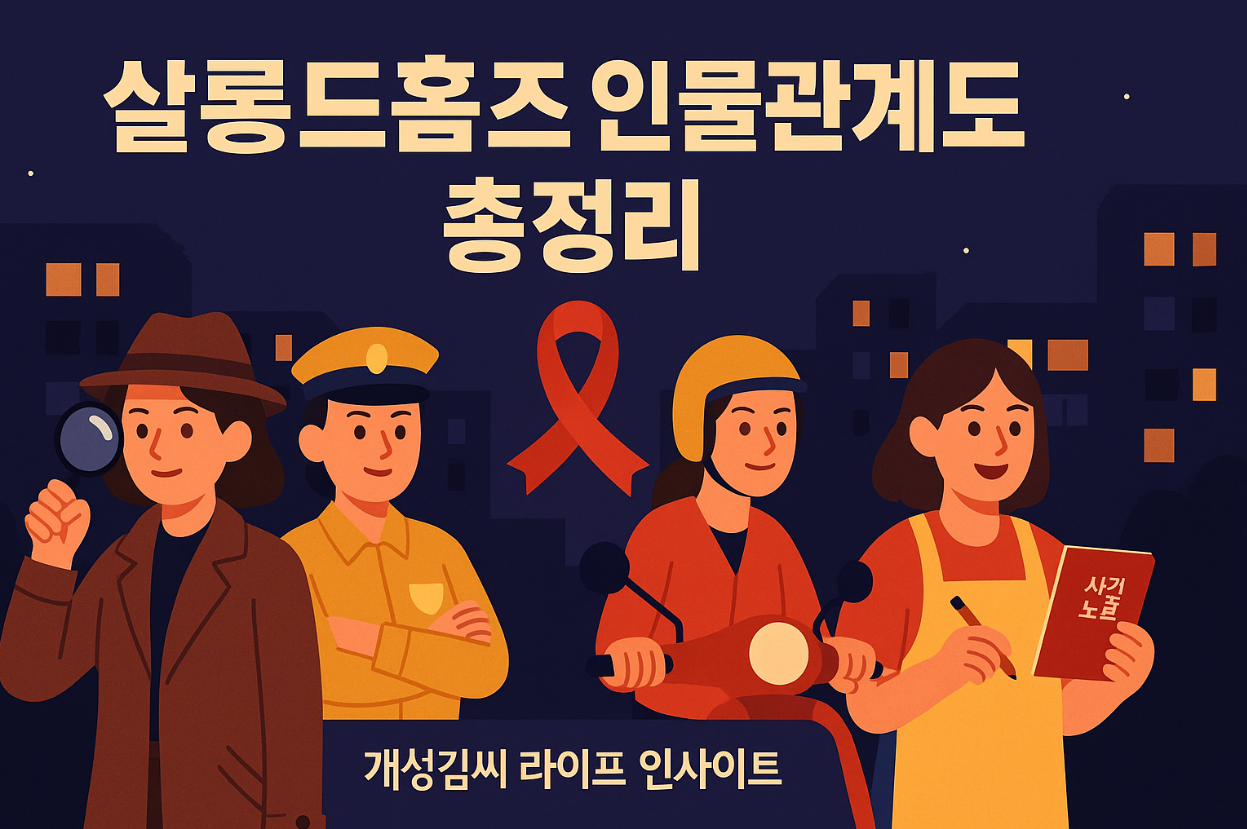 살롱드홈즈 인물관계도 총정리,살롱드홈즈 등장인물,줌벤져스 드라마,리본맨 정체,이시영 드라마,ENA 월화드라마