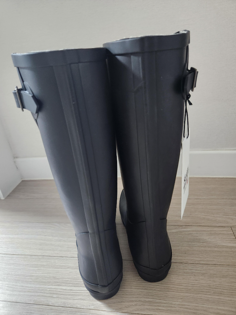 락피쉬 레인부츠 오리지널 레인부츠 롱 블랙