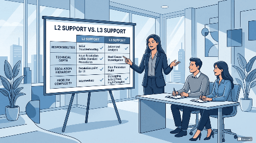 면접 단골 질문 완벽 대비: "L2와 L3의 차이를 설명하세요" &mdash; 합격하는 답변 전략 3가지 참고 이미지