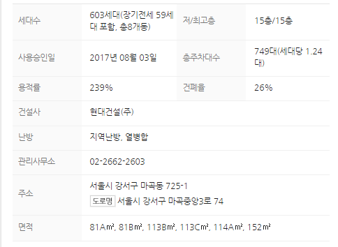 단지정보