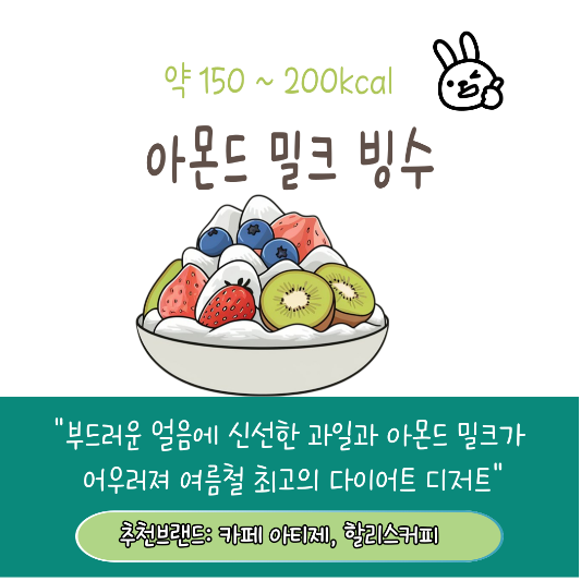 다이어터를 위한 저칼로리 디저트 추천