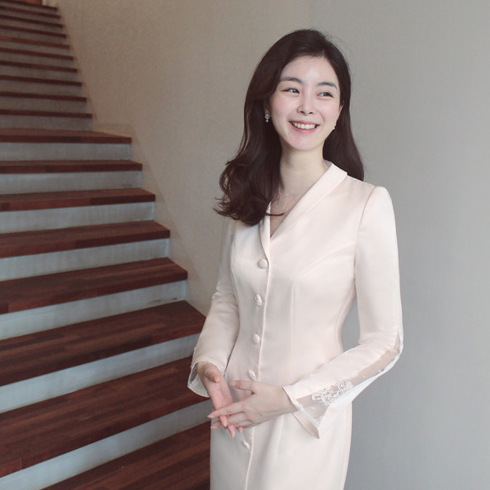 수자드레스 (대여) 오르골dress /셀프웨딩 2부피로연 결혼식 브라이덜샤워 돌잔치원피스