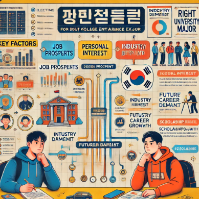재수생이 고려해야 할 대학 학과 선택 가이드 관련 사진