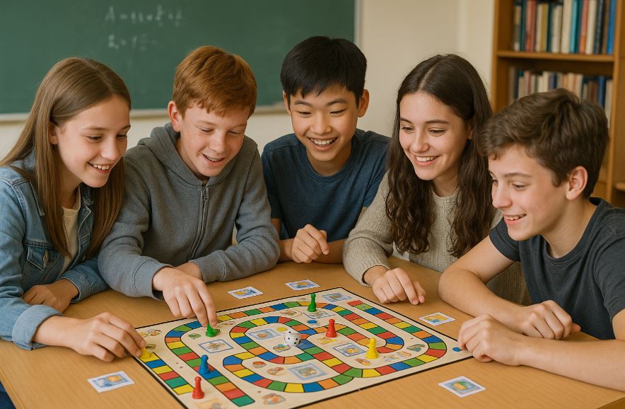 보드게임을 하는 아이들 사진