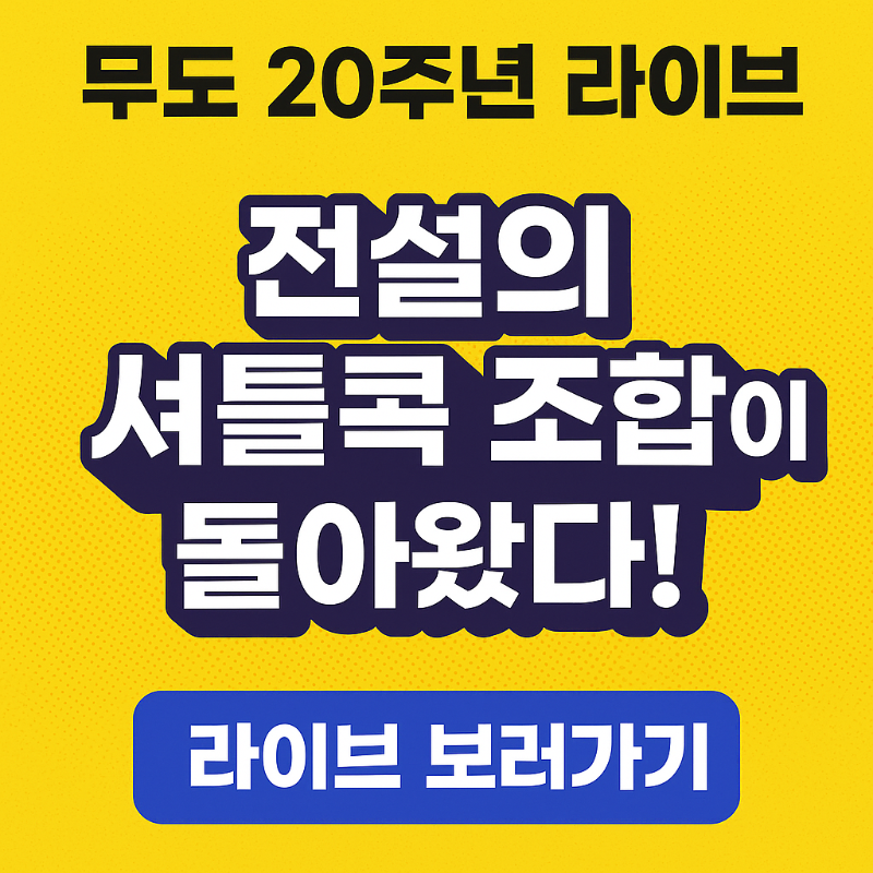 무한도전 20주년 라이브 현장