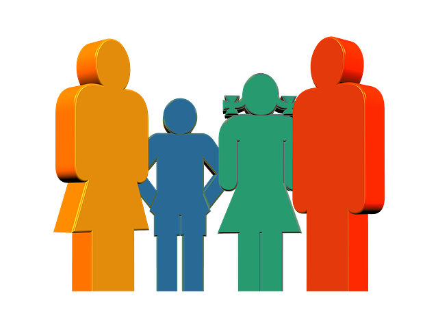 단란한 가족으로 어울리기