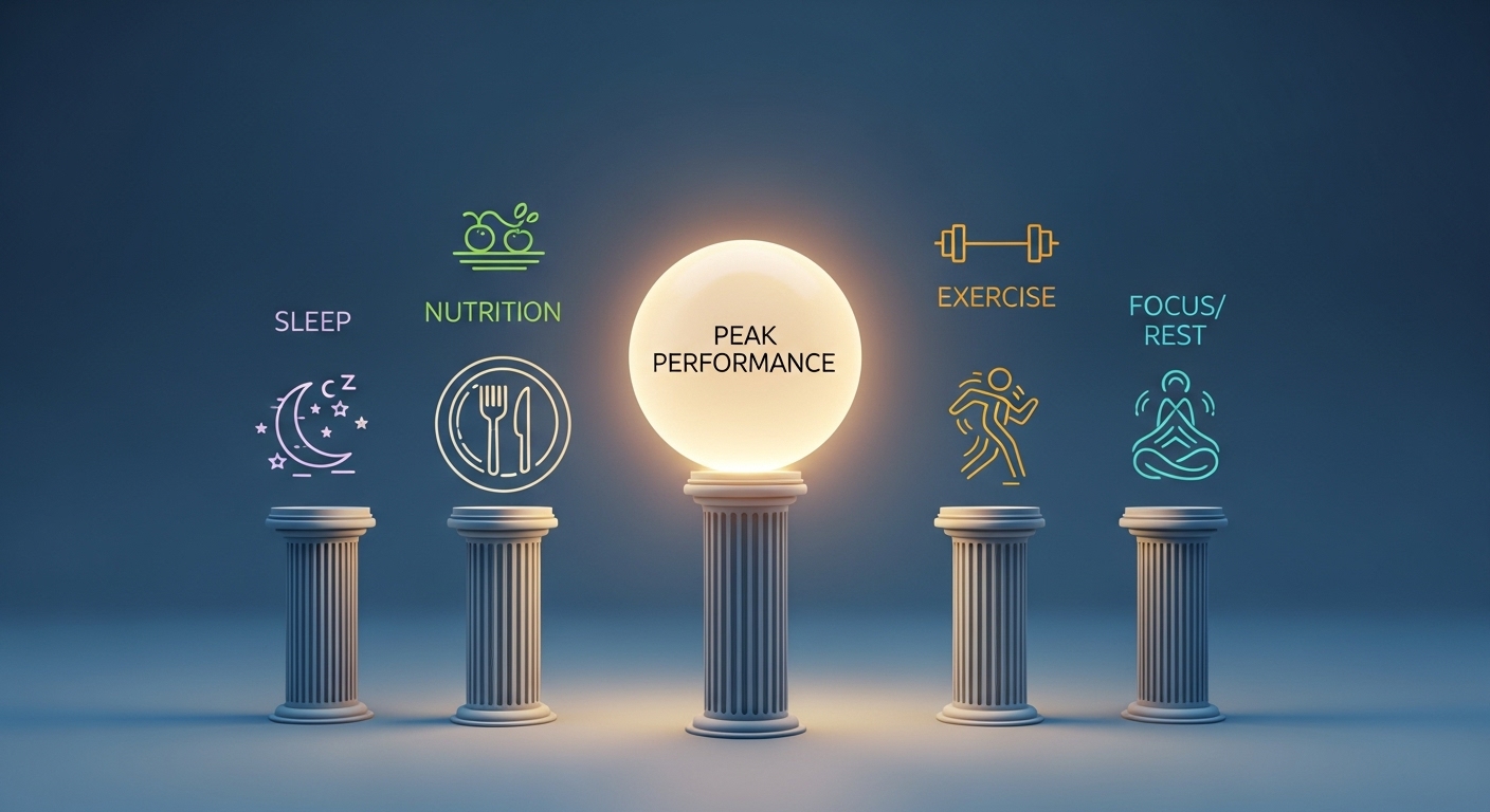 피크퍼포먼스, 루틴설계, 생산성향상, 자기계발, 시간관리, 번아웃예방, 습관형성, 효율적인업무, 집중력향상, 건강한루틴