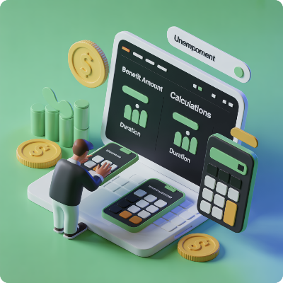 실업급여 모의계산 이미지
