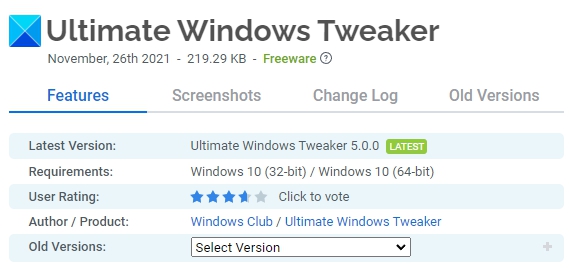 Ultimate-Windows-Tweaker