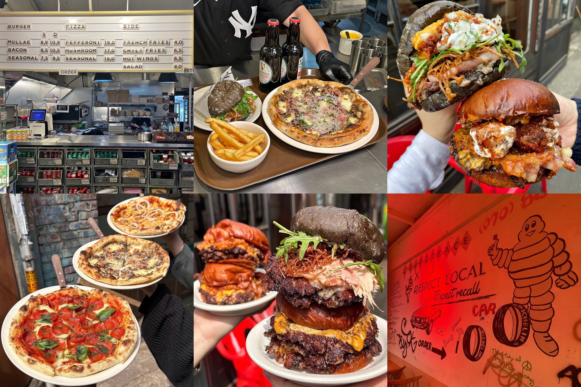 양키스 버거앤피자 햄버거사진입니다.