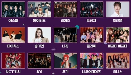 코리아그랜드뮤직어워즈_라인업