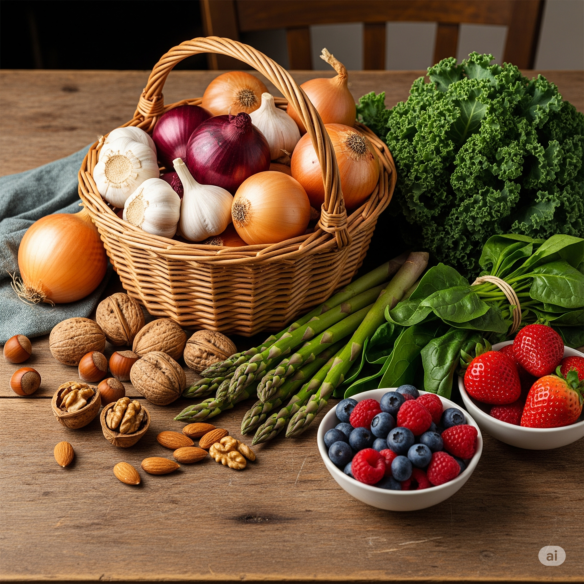 양파, 마늘,녹색채소, 베리류 등의 혈관청소부