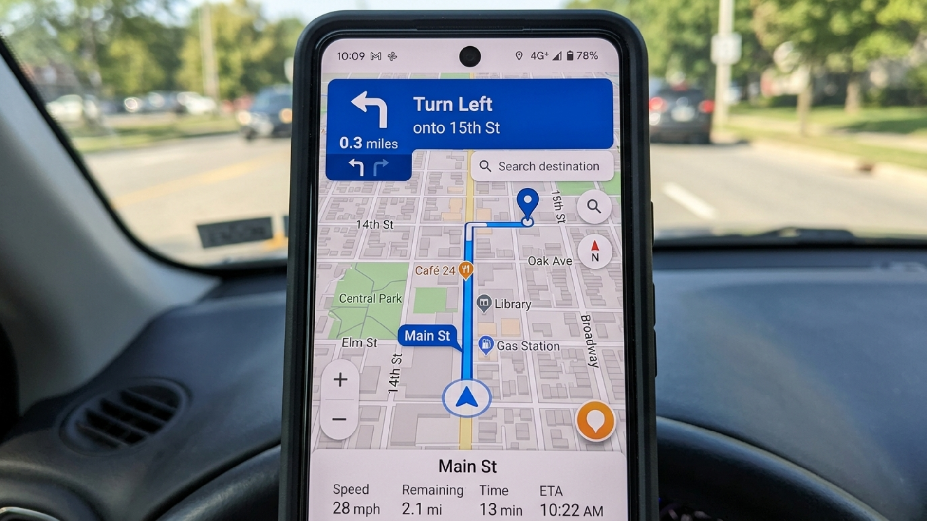스마트폰 지도 앱으로 길 찾기