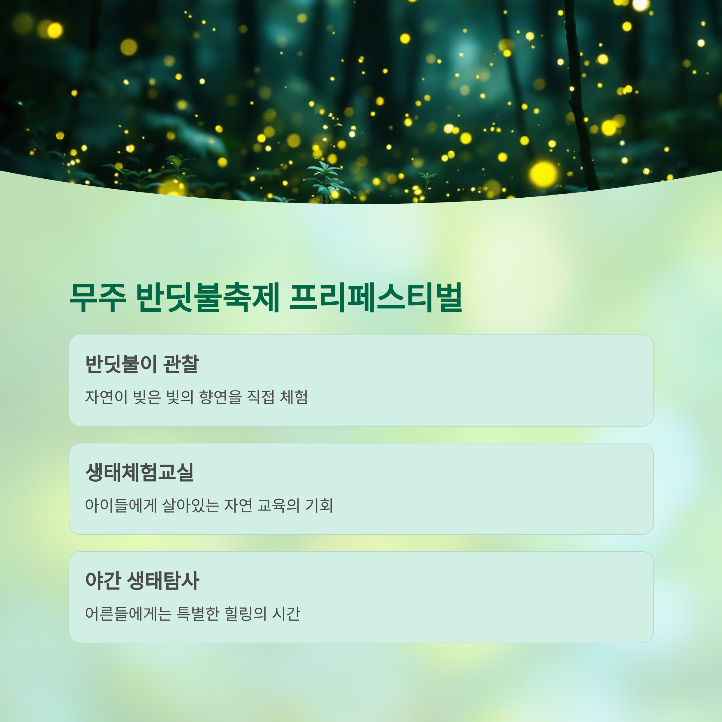 2025년 6월, 국내에서 절대 놓쳐선 안 될 여행 축제 7곳