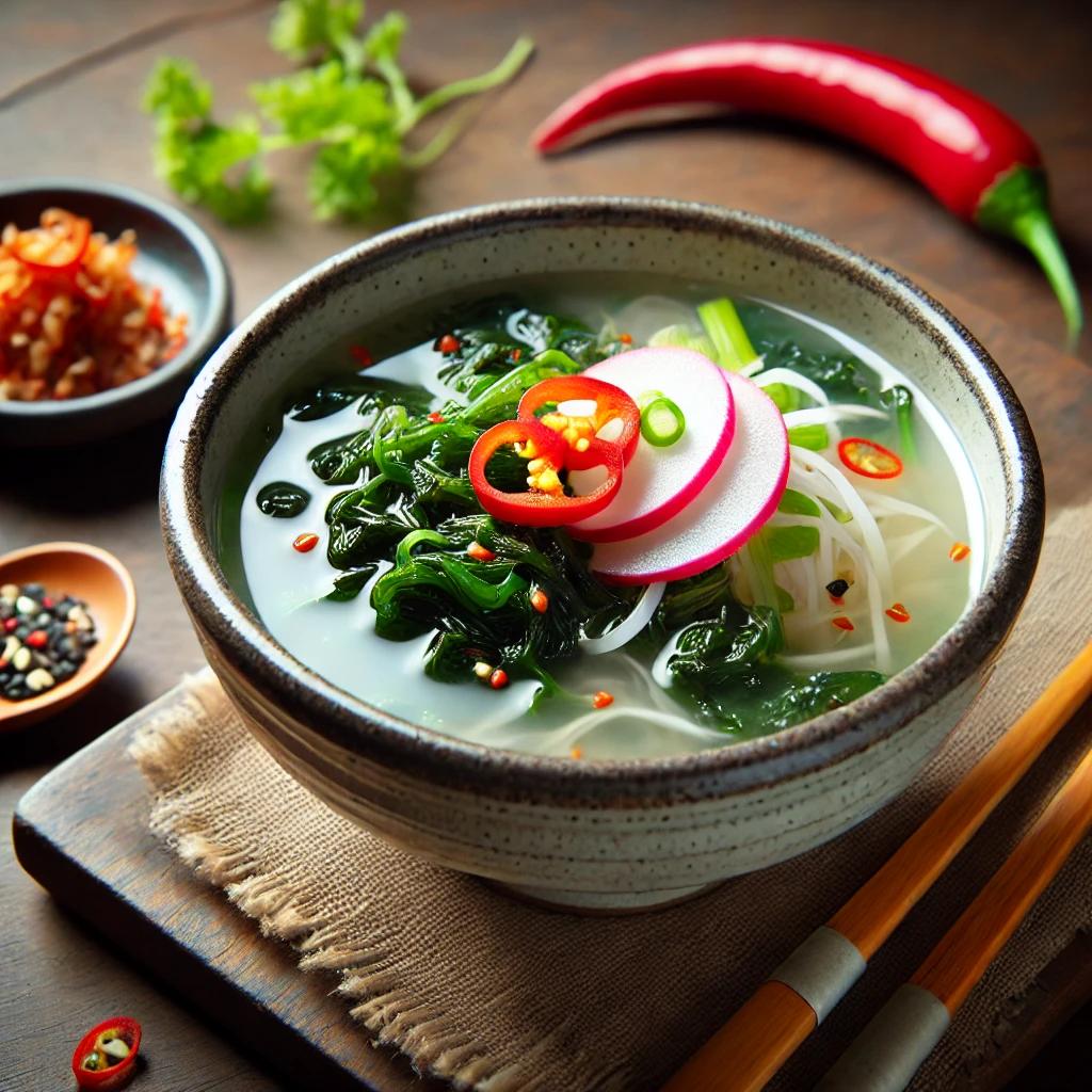 백김치 미역냉국