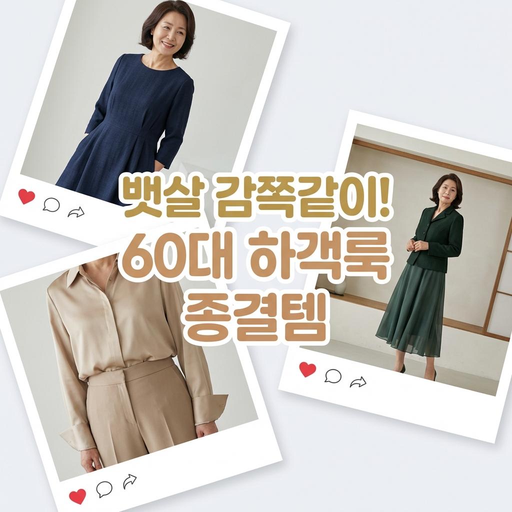 뱃살 감쪽같이! 60대 하객룩 종결템