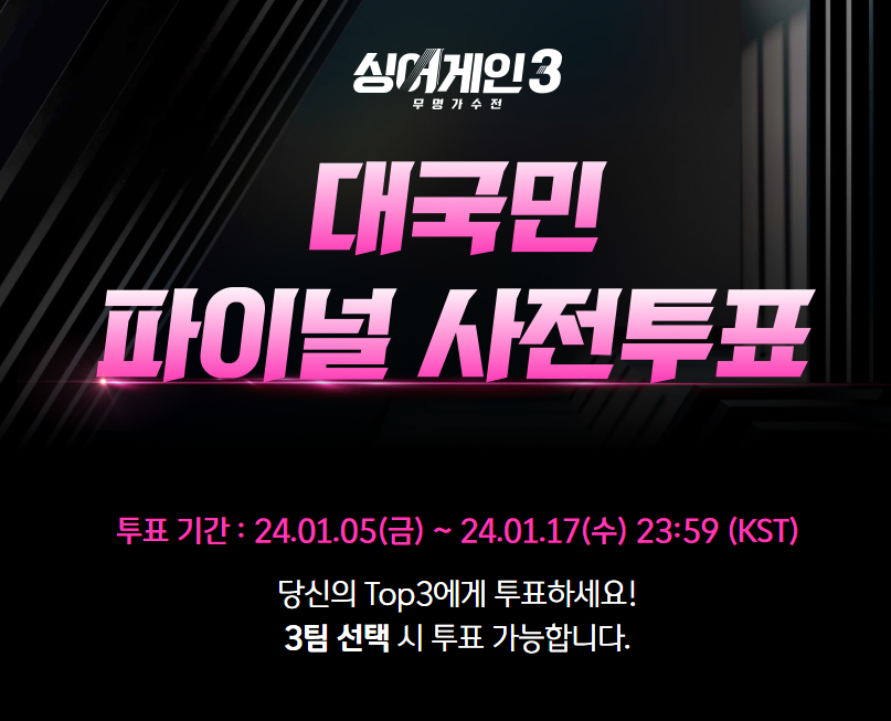 싱어게인3 투표