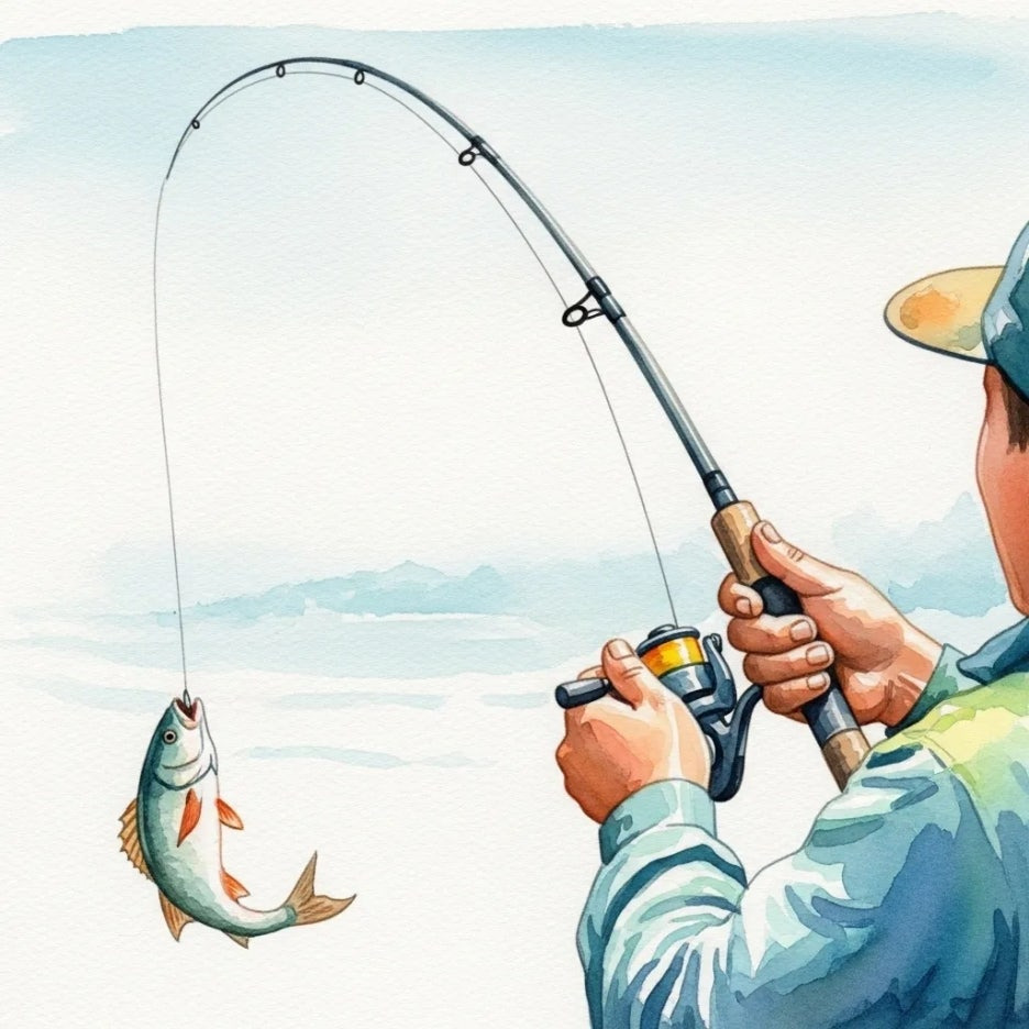 낚싯대 끝으로 전해지는 짜릿한 손맛