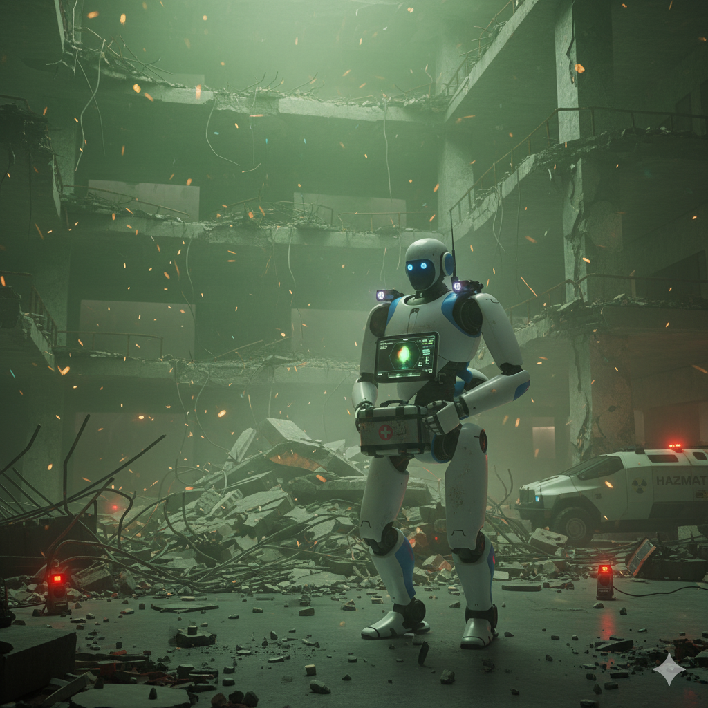 인간이 진입하기 불가능한 방사능 오염 지역이나 붕괴 위험 지역에서 구조 활동