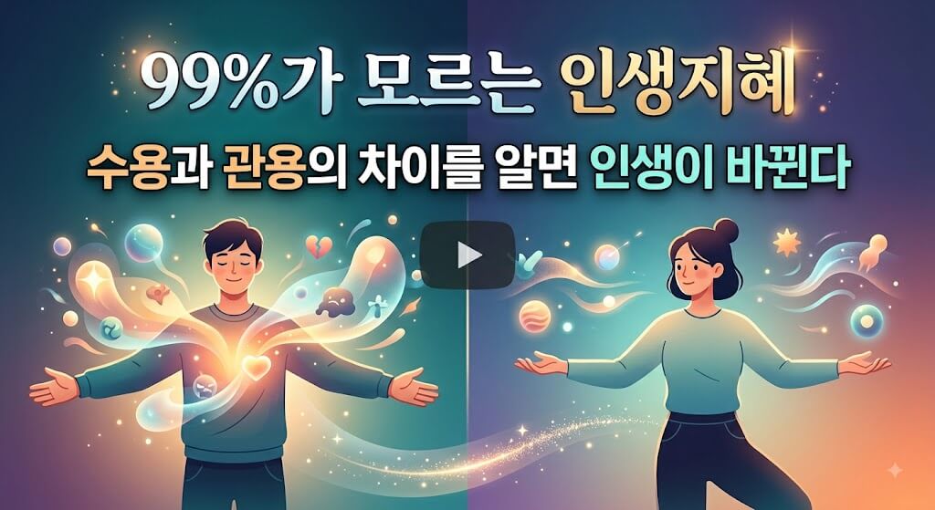 수용과 관용의 차이를 알면 인생이 바뀐다 이미지