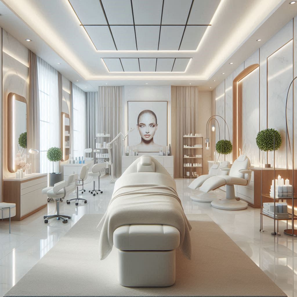 피부,체형관리 샵 배경