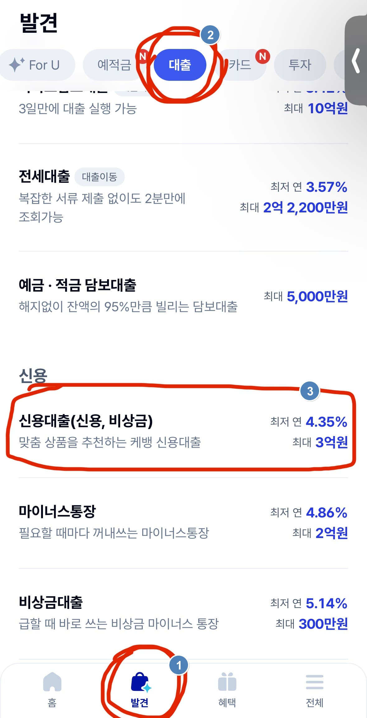 K뱅크(케이뱅크) 신용대출 플러스 금리, 대출 신청 방법