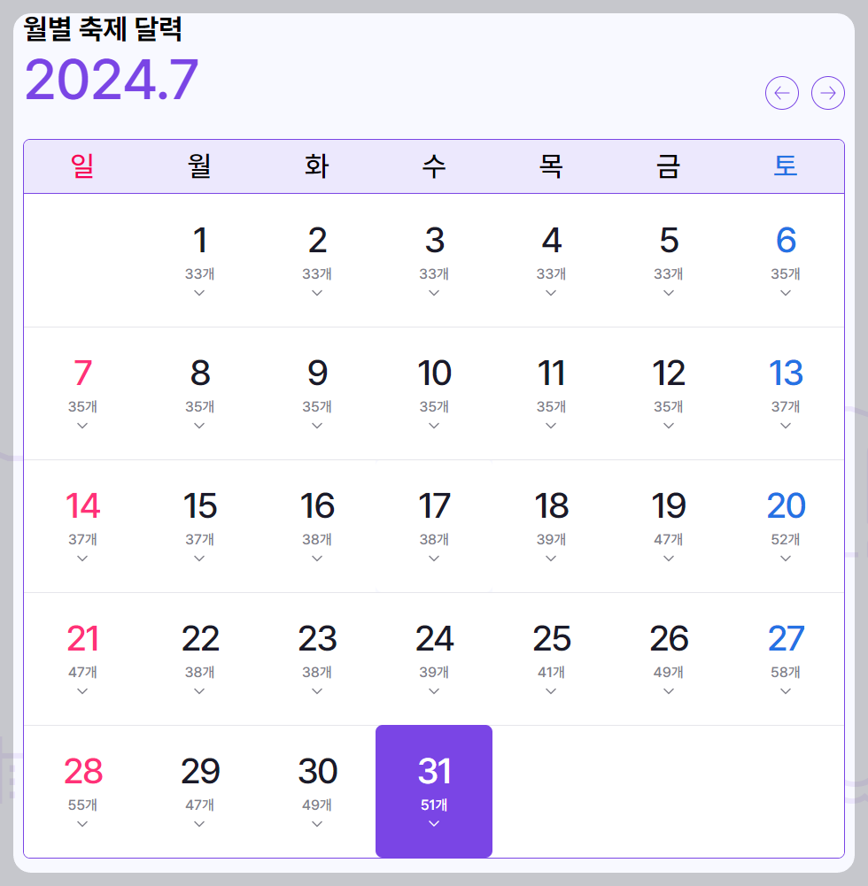 축제달력