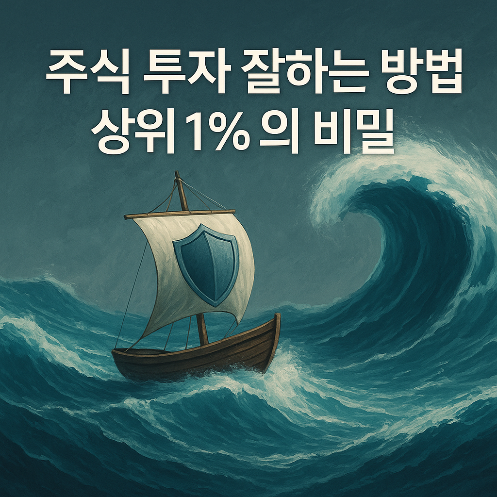 불확실한 시장 속 흔들림 없는 투자자의 상징 이미지