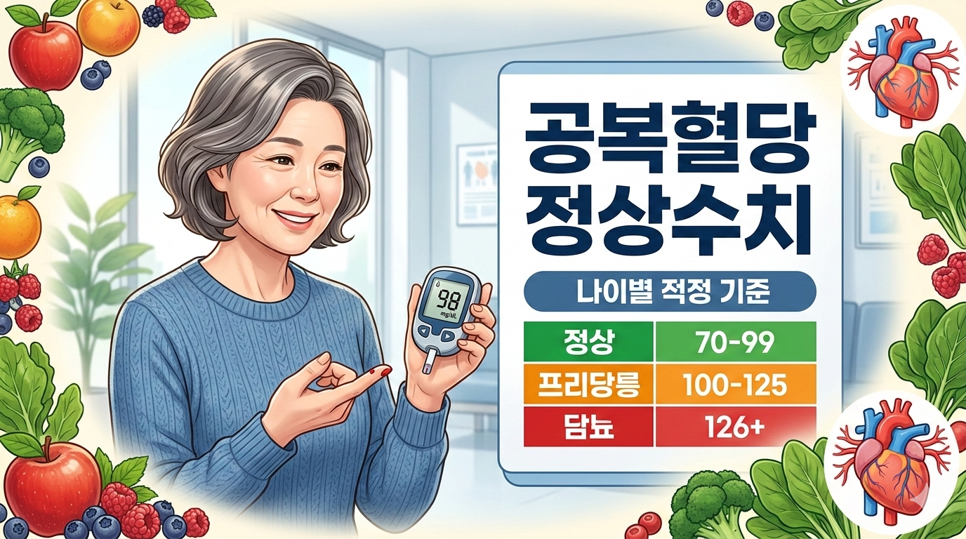 공복혈당 정상수치 표: 나이별 적정 기준과 위험 신호