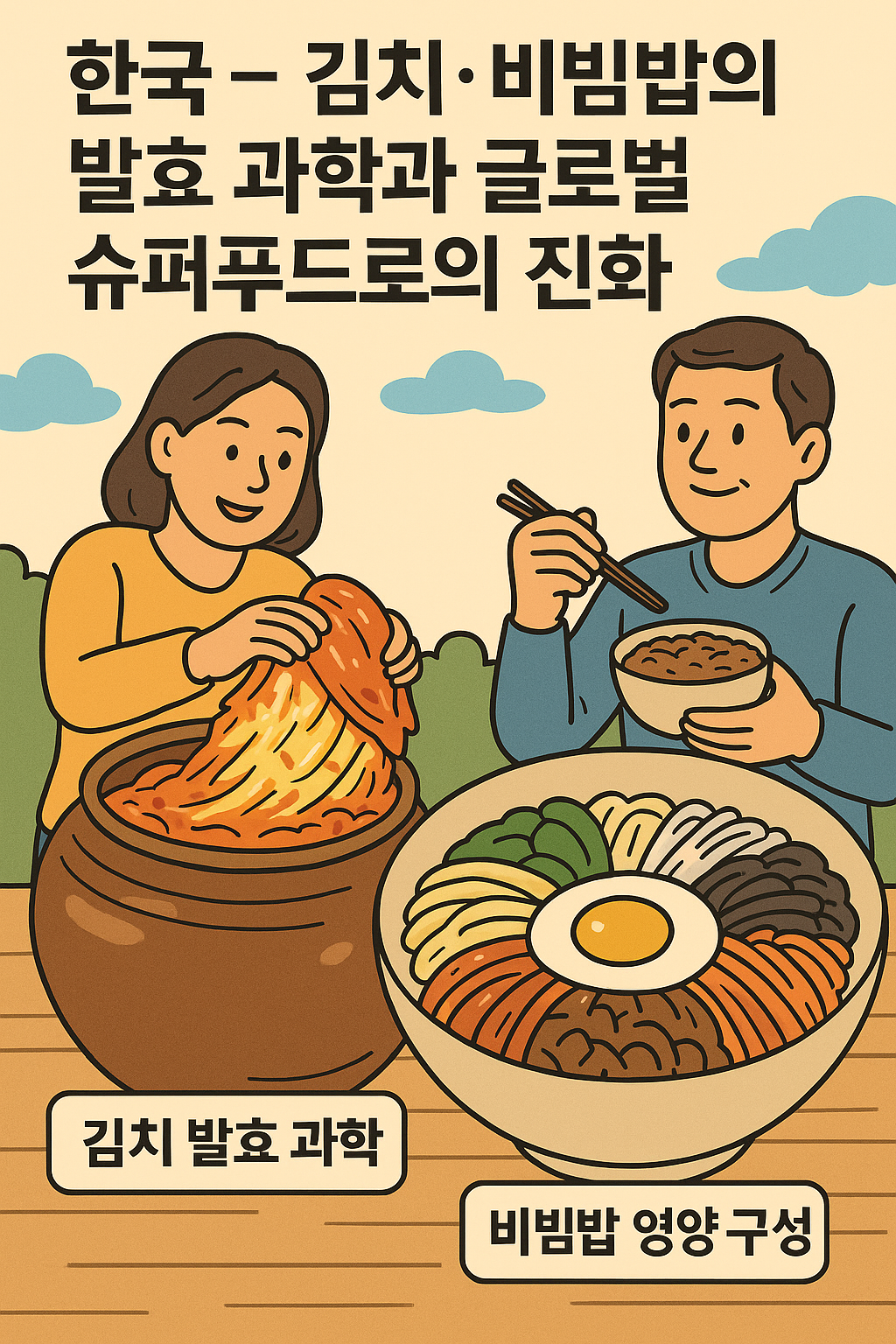 한국 – 김치·비빔밥의 발효 과학과 글로벌 슈퍼푸드로의 진화