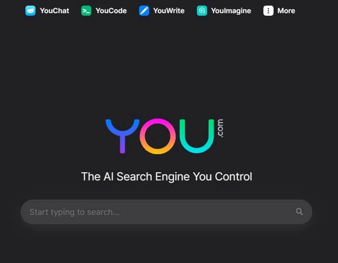 you.com-홈페이지-화면