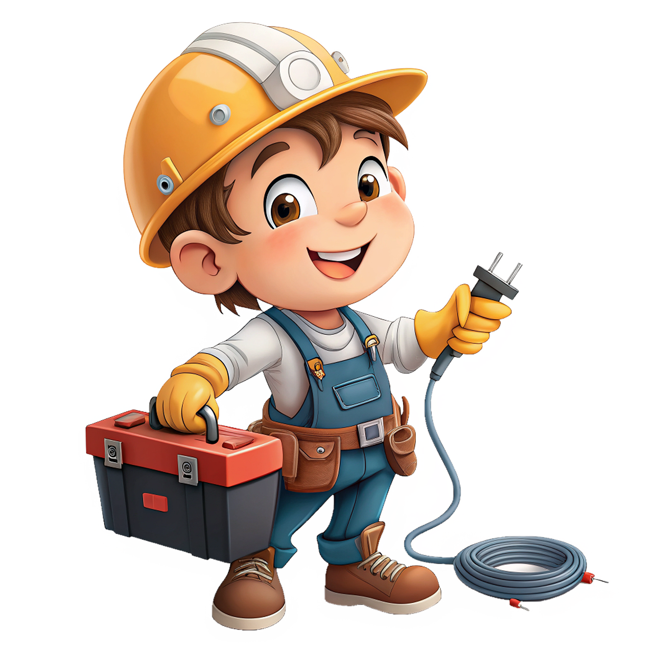 가정내전기안전으로 전기작업자가 점검하는 이미지