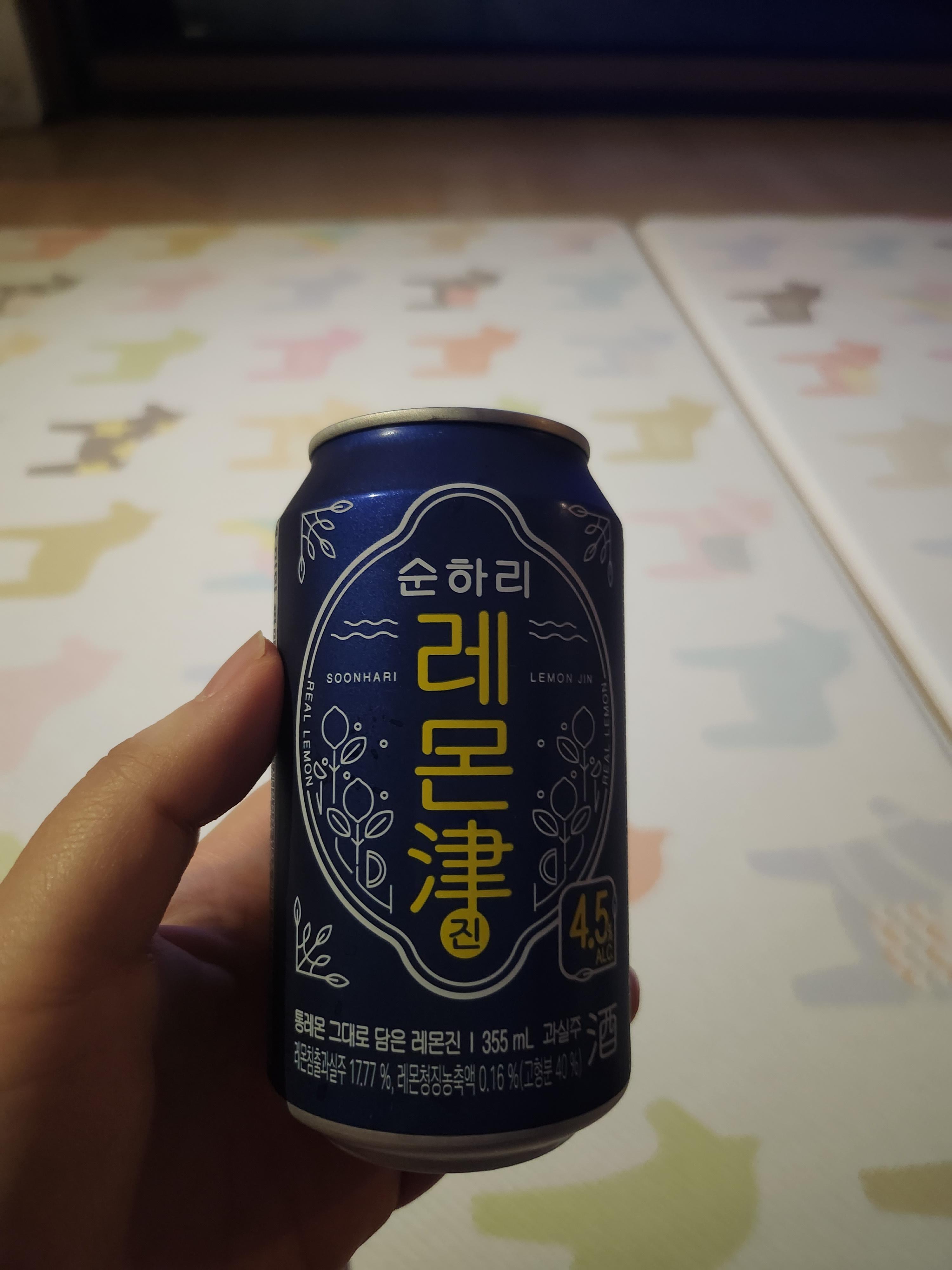 순하리 캔 4.5% 알콜 개인적으론 병이 맛있다!
