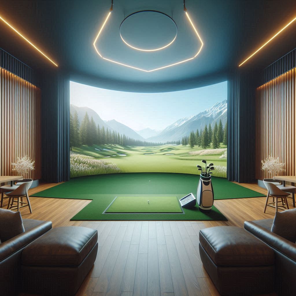 스크린골프장 배경