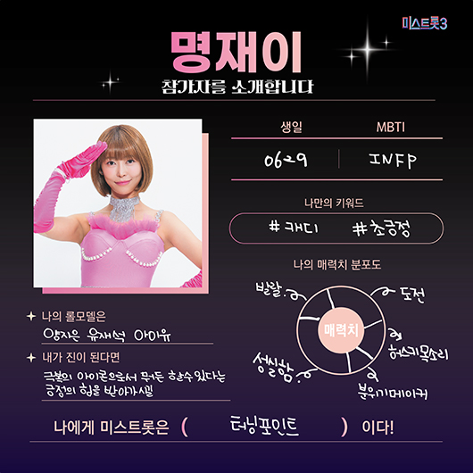 미스터트롯3 참가자 명재이