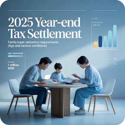 2025 연말정산 부양가족 기본공제 요건 이미지