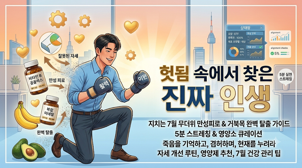▲ 지치는 여름, 만성 피로를 날리는 영양소 &amp; 스트레칭 가이드