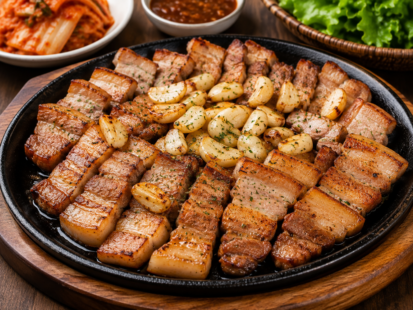 마늘통삼겹구이