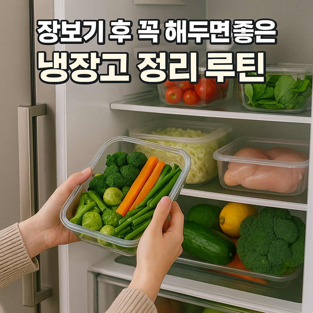 장본 뒤 10분이면 끝! 자취생을 위한 냉장고 정리 루틴