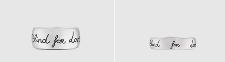 구찌 블라인드 포 러브 반지