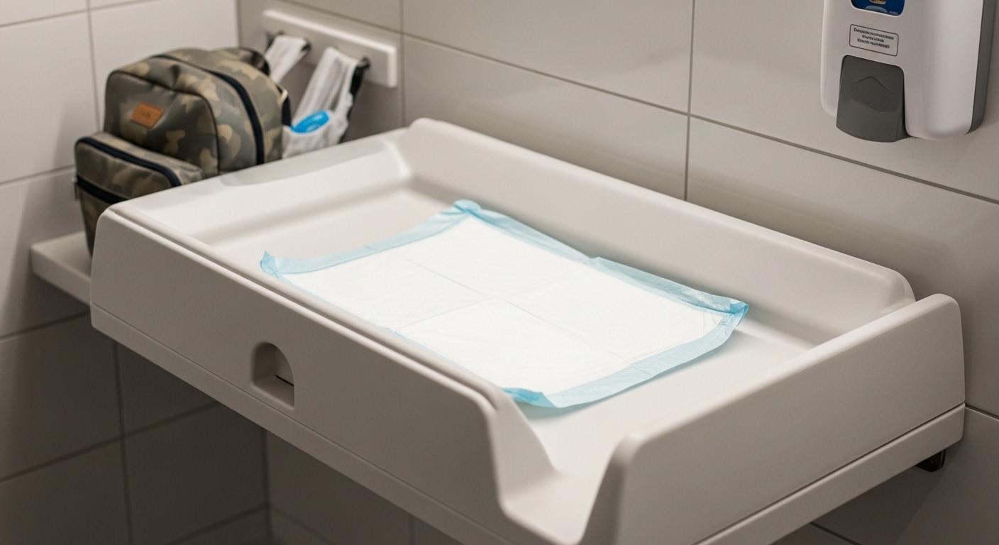 화장실 기저귀 교환대