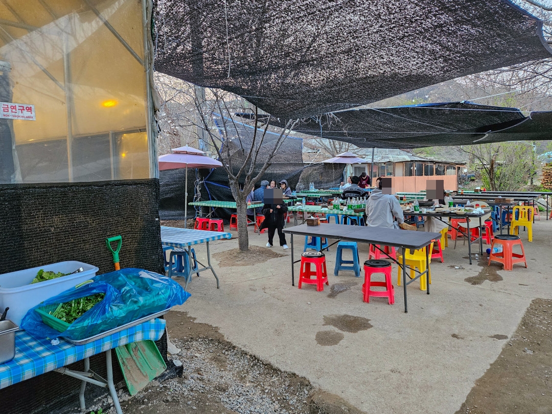 광교산 형제농원 내부