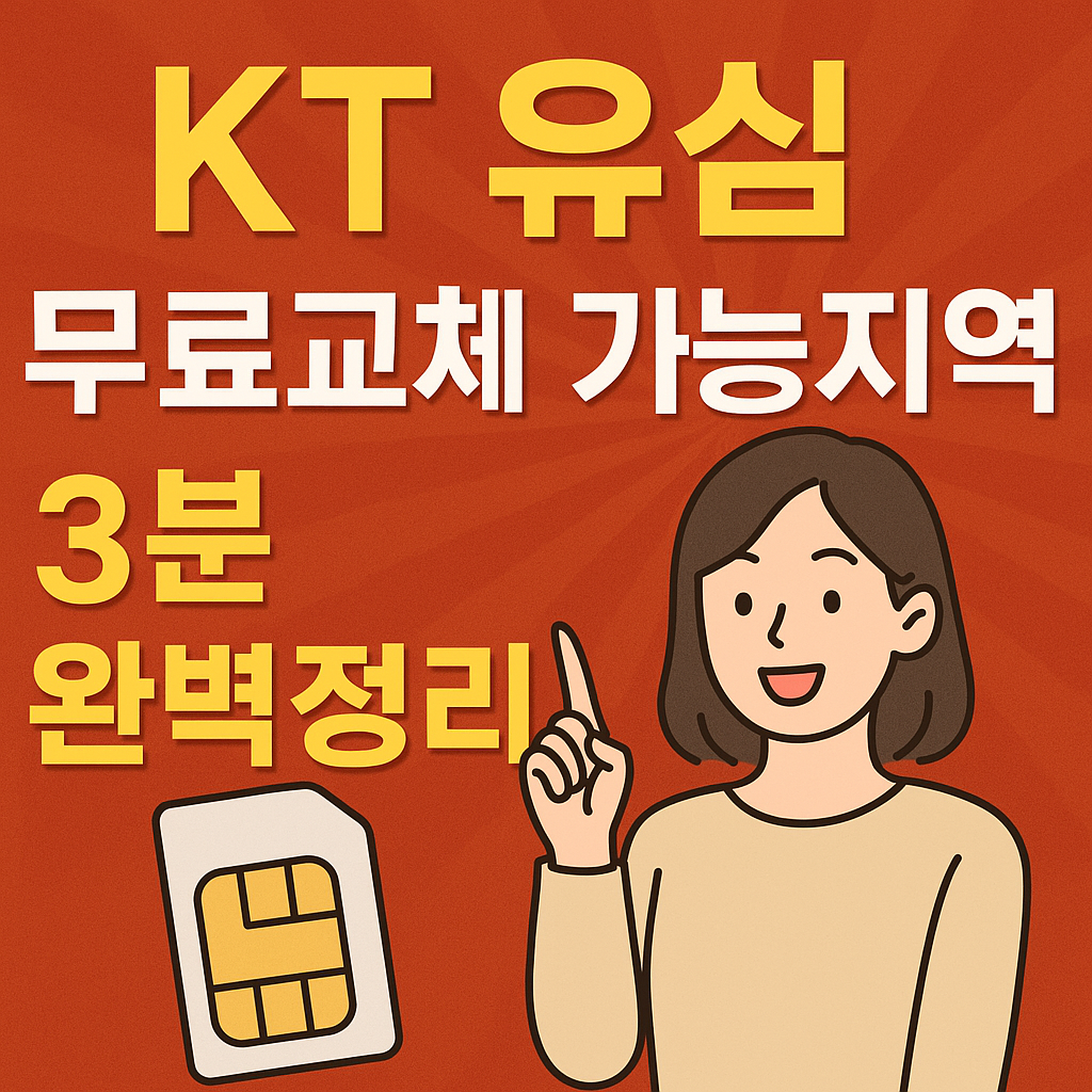 KT 유심 무료교체 신청하기