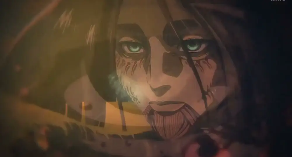 미카사가 에렌을 죽이는 최종 순간