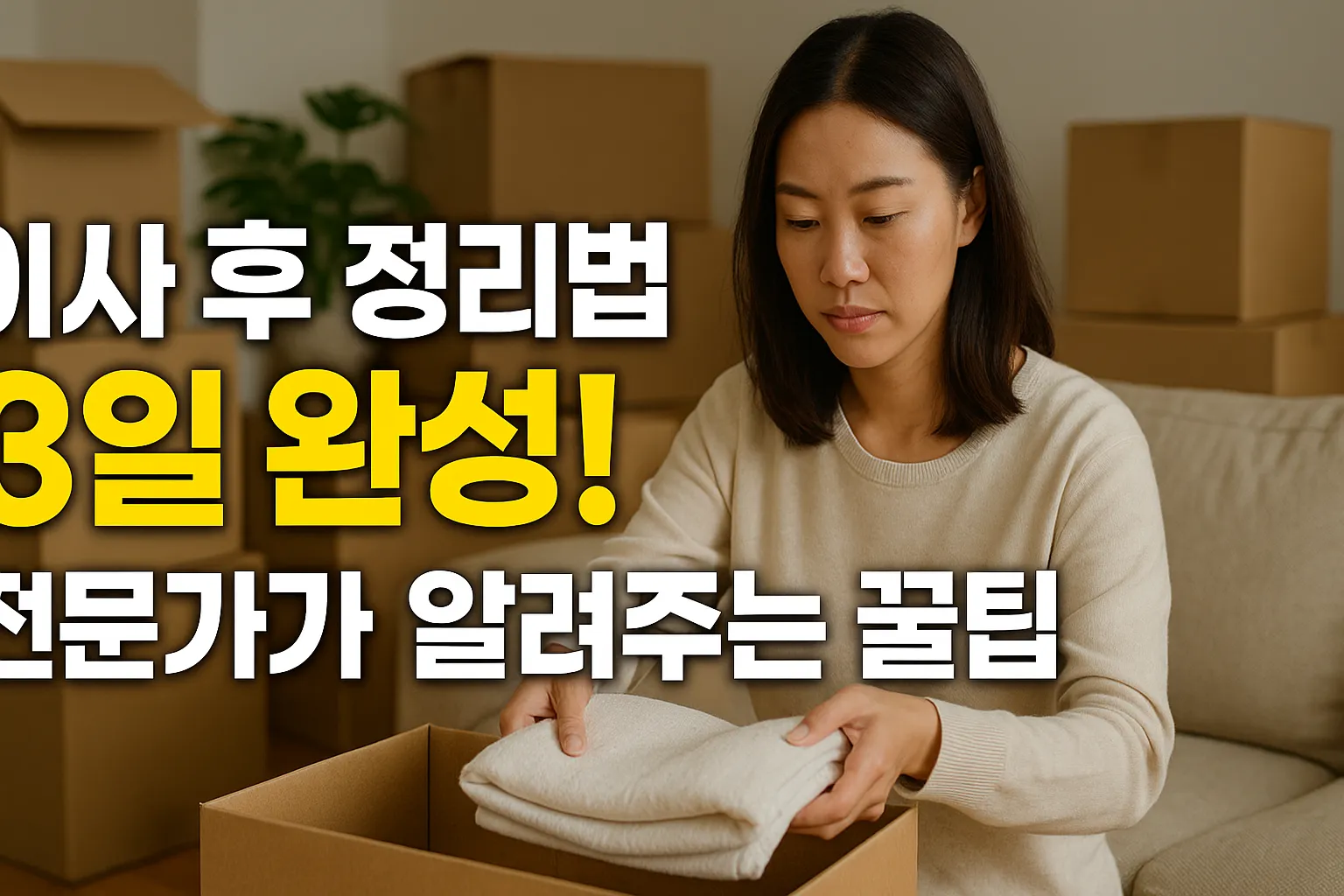 이사 후 정리법 3일 완성! 전문가가 알려주는 꿀팁