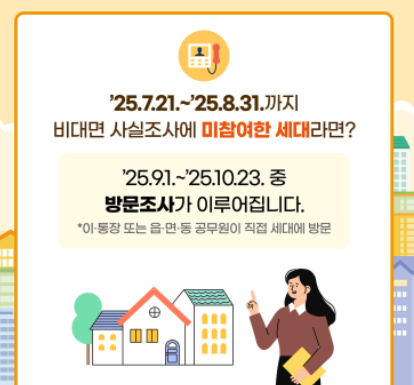 주민등록 사실조사 비대면
