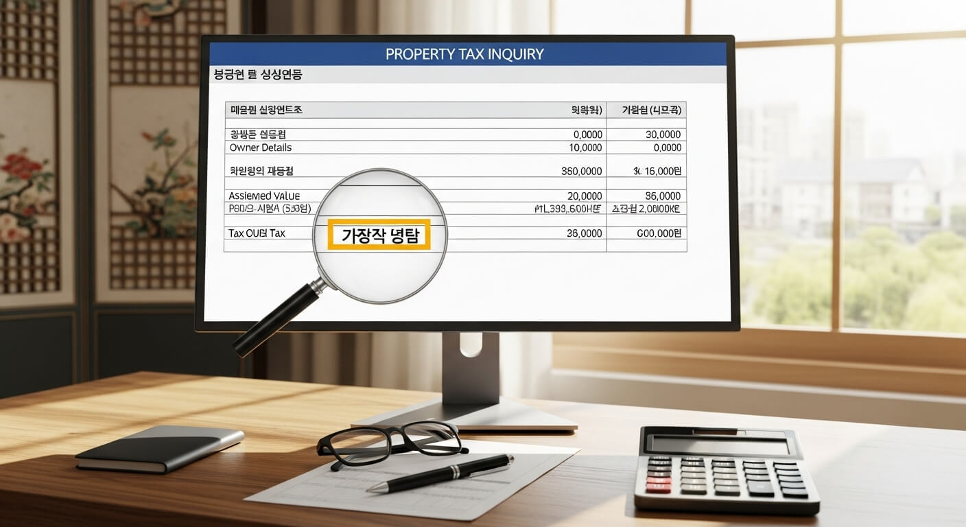 재산세 납부 조회
