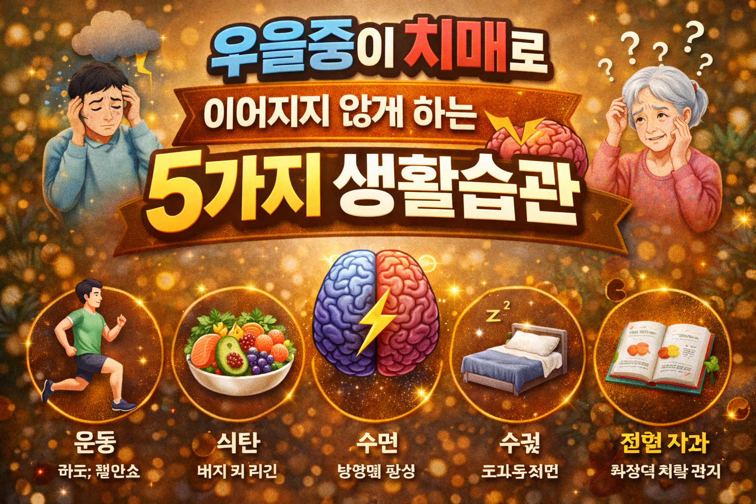 우울증이 치매로 이어지지 않게 하는 5가지 생활습관